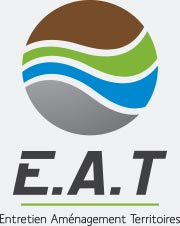 logo EAT - fauchage - débroussaillage - élagage - travaux en hauteur - entretien espaces verts - Tarn